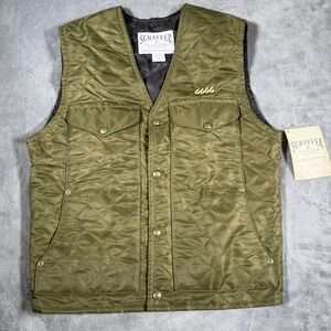 Schaefer Outfitter Vest Men's Small Bridger Olive Green Ranchwear Made in USA